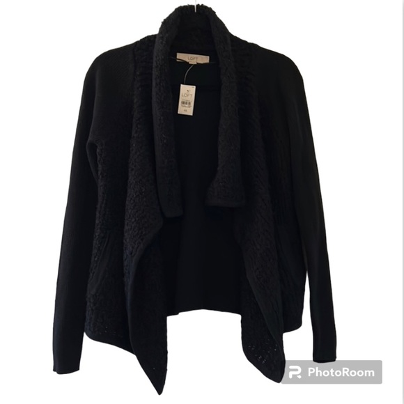 NWT Loft Chunky Boucle and Ribbed Knit Sweater XS - Picture 1 of 11
